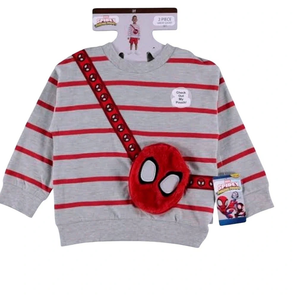 Marvel Spidey and His Amazing Friends Toddler Boys 2 Piece Sweat Short Set 4T